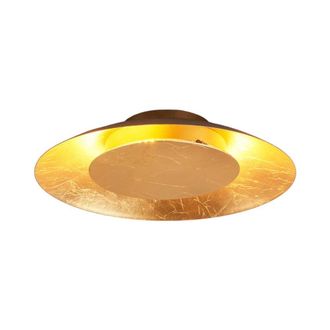 Lindby L&aacute;mpara de techo LED de Metal Dorado