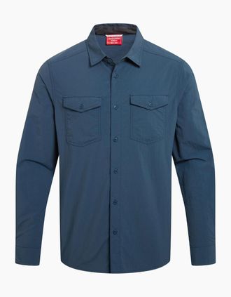 Craghoppers Mens Craghoppers Mens Loukkos Nosilife Shirt - Blue - Size: 44/Regular