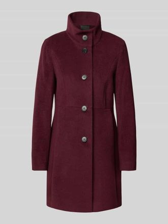 Fuchs Schmitt Mantel mit Knopfleiste in Bordeaux, Gr&ouml;&szlig;e 36
