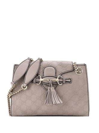 Gucci Emily Chain Flap Guccissima Leather Small shoulder bag - Grey