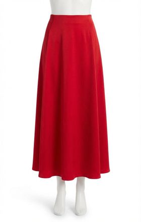 Z Supply Northpointe Midi Skirt In Festive Red