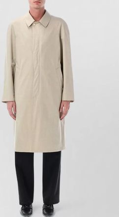Prada long cotton trench coat city style