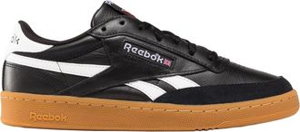 Reebok Mens Club C Revenge Vintage Trainers, Black/White/Gum, 43 EU, Black White Gum, 9.5 UK