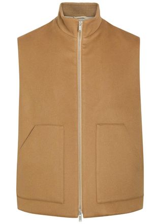 Lardini Wool and Silk-blend Gilet - Beige - 54 (UK44 / Xxl)