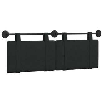 vidaXL Cabecero Colgante Negro Tela Vidaxl