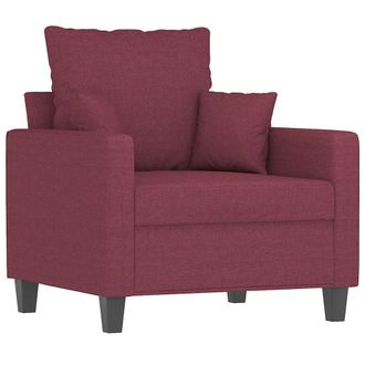 vidaXL Sill&oacute;n De Tela Rojo Tinto 60 Cm Vidaxl