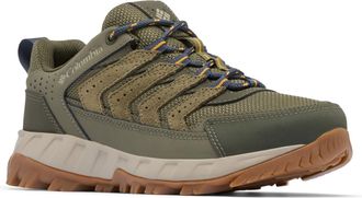 Columbia Womens Strata Trail Low Hiking Shoes, Stone Green/Raw Honey, 9 Wide