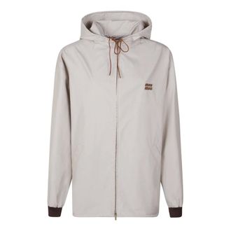 Miu Miu Dames, Jassen, Grijs, Maat: M