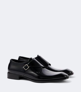 Saint Laurent Connor leather monk strap shoes