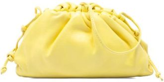 Bottega Veneta Pre-owned Mini Pouch - Dames - Vintage Tassen - Geel - ONE Size - Leer - Vintage