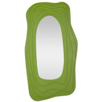 Dmora Dmora - Espejito Pregola, Espejo, Objeto De Decoraci&oacute;n De Pared, Decoraci&oacute;n De Espejo, 90x4 H165 Cm, Verde
