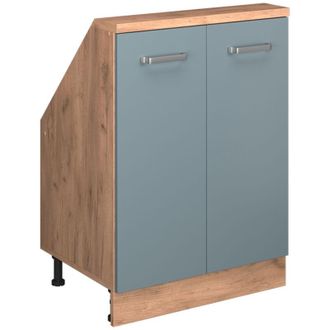 Vicco Mobile sottotetto Rion, Rovere blu-grigio/oro, con 2 porte, Vicco