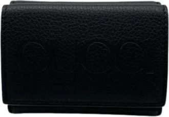 Gucci Pre-owned Tri-fold Portemonnee - Heren - Vintage Accessoires - Zwart - ONE Size - Leer - Vintage