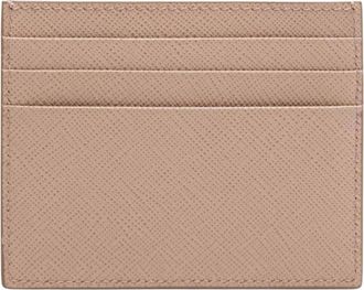 Prada Portacarte Kaarthouder - Dames - Portefeuilles - Roze - ONE Size - Leer - Accessoires