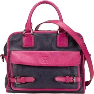 Loewe Pre-owned Handbags, female, Multicolor, Size: ONE SIZE Pre-owned Leather Handbag