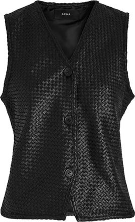 Arma Top con bottoni - Nero