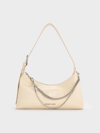 Charles & Keith Atwood Chain-Embellished Shoulder Bag