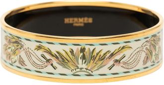 Herm&egrave;s Pre-owned Hermes Wide Enamel Brazil Candeur Bangle 65 Ladies LA9LUON3YJAWCSOO