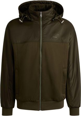 BOSS Porsche x hoodie with two-way zip