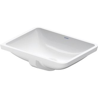 Duravit Starck 3 Wastafel inbouw - 49x36.5x18cm - zonder kraangat - incl. bevestiging - wit