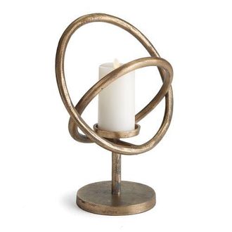 Napa Home & Garden Da Vinci Candleholder 15 in Gold at Nordstrom