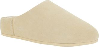 UGG Womens Beige Mules With Logo Lettering And Shearling Lining Leather