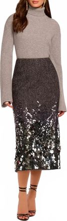Ramy Brook Peter Skirt In Grey Shine