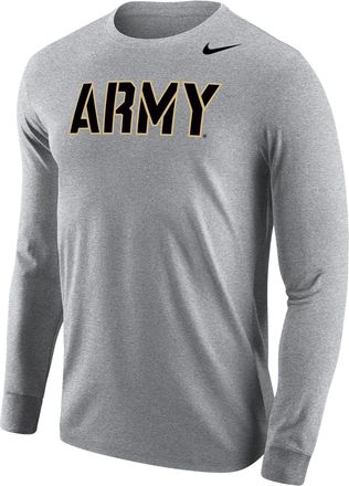 Nike Army Black Knights Nike Mens Football Long-Sleeve T-Shirt in Grey | M12333P397USMA-DGH