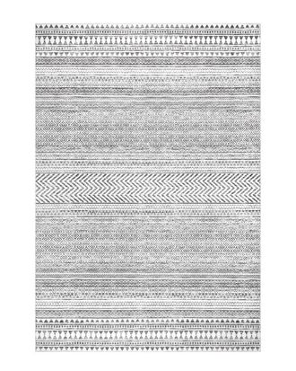 nuLOOM Nuloom Tribal Banded Washable Rug