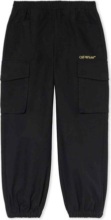 Off-white Trousers With Logo