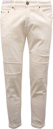PT01 Denim Reggae Broek in Torino Stijl - Heren - Slim Fit Broeken - Wit - W32 - Denim - Broeken
