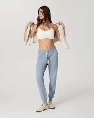 Vuori Clothing Performance Jogger Pants - Long | Coastal Fog Heather | XS, Size Extra Small