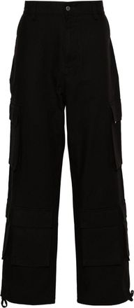 Represent cargo-pockets straight trousers - men - Cotton - L - Black