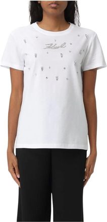 Karl Lagerfeld Donna, Top, Bianco, M, new
