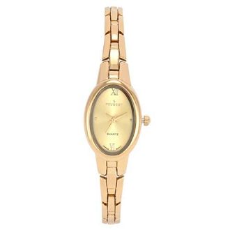 Peugeot Modern Oval Link Bracelet Watch- 30x25MM in Gold at Nordstrom