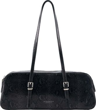 Seidenfelt Manufaktur Lilleby Shoulder Bag Reptile Black