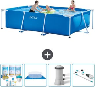Intex Piscina Con Estructura Rectangular - 300x200x75 Cm - 7-piezas S20839