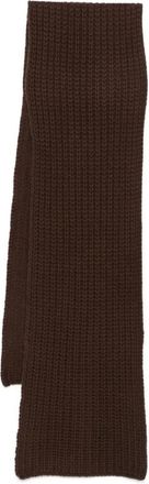 Liska Michaela chunky-knit scarf - Brown