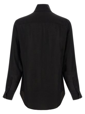 Yohji Yamamoto Stole Collar Shirt - Black