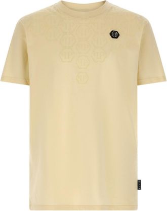 Philipp Plein Beige Monogram t-shirt