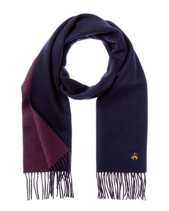 Brooks Brothers Double-Face Wool & Cashmere-Blend Scarf