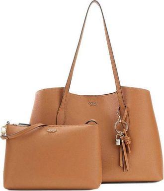 Guess Womens Tote Bag Caramel Polyurethane - Tote-Bags