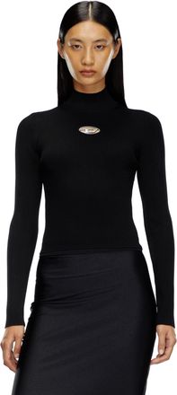 Diesel Rib-knit top - Tops - Woman - Black