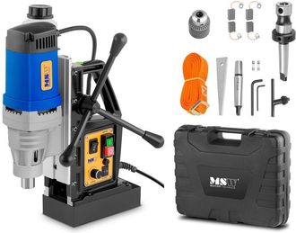 MSW Bike Accessories Msw - Taladro Magn&eacute;tico - 1380 Watt - 600 Rpm - V&aacute;stago Weldon - 19 Mm