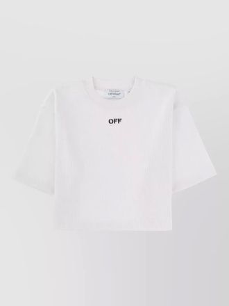 Off-white cropped logo t-shirt