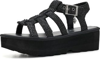 Bearpaw Delilah Womens Dress Flat Shoes Black II : 11 M, Faux Leather