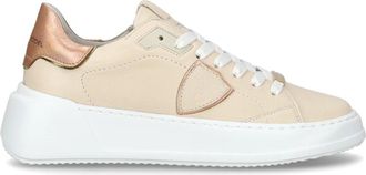 Philippe Model Tres Temple Sneakers - Dames - Sneakers - Beige - 40 EU - Leer - Schoenen