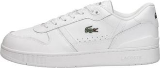 Lacoste T-Clip Sneakers - Heren - Sneakers - Wit - 43 EU - Leer - Schoenen