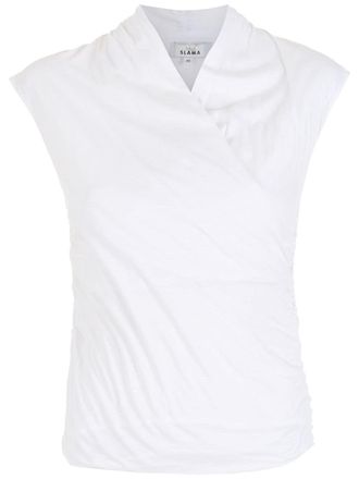 Amir Slama V-neck blouse - women - Modal - GG - White