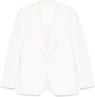 Fursac Blazer con revers a scialle - Ecru